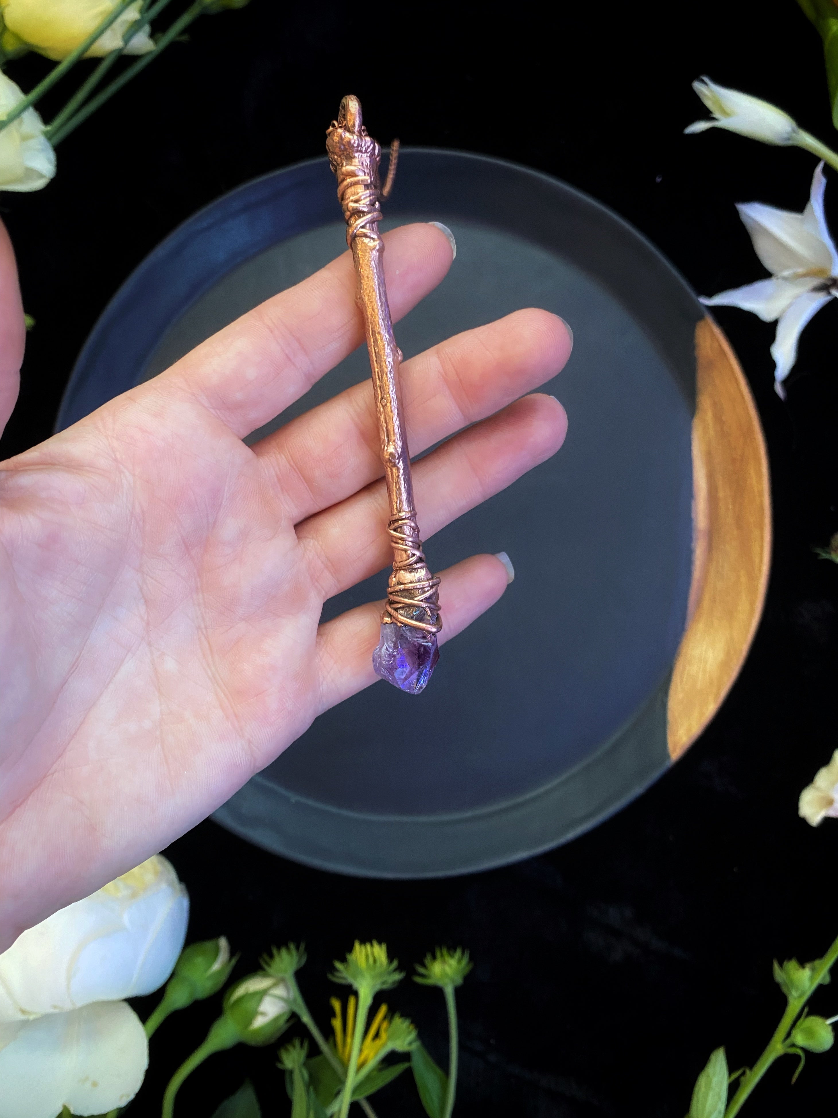 Sticks & Stones - Amethyst Wand Necklace