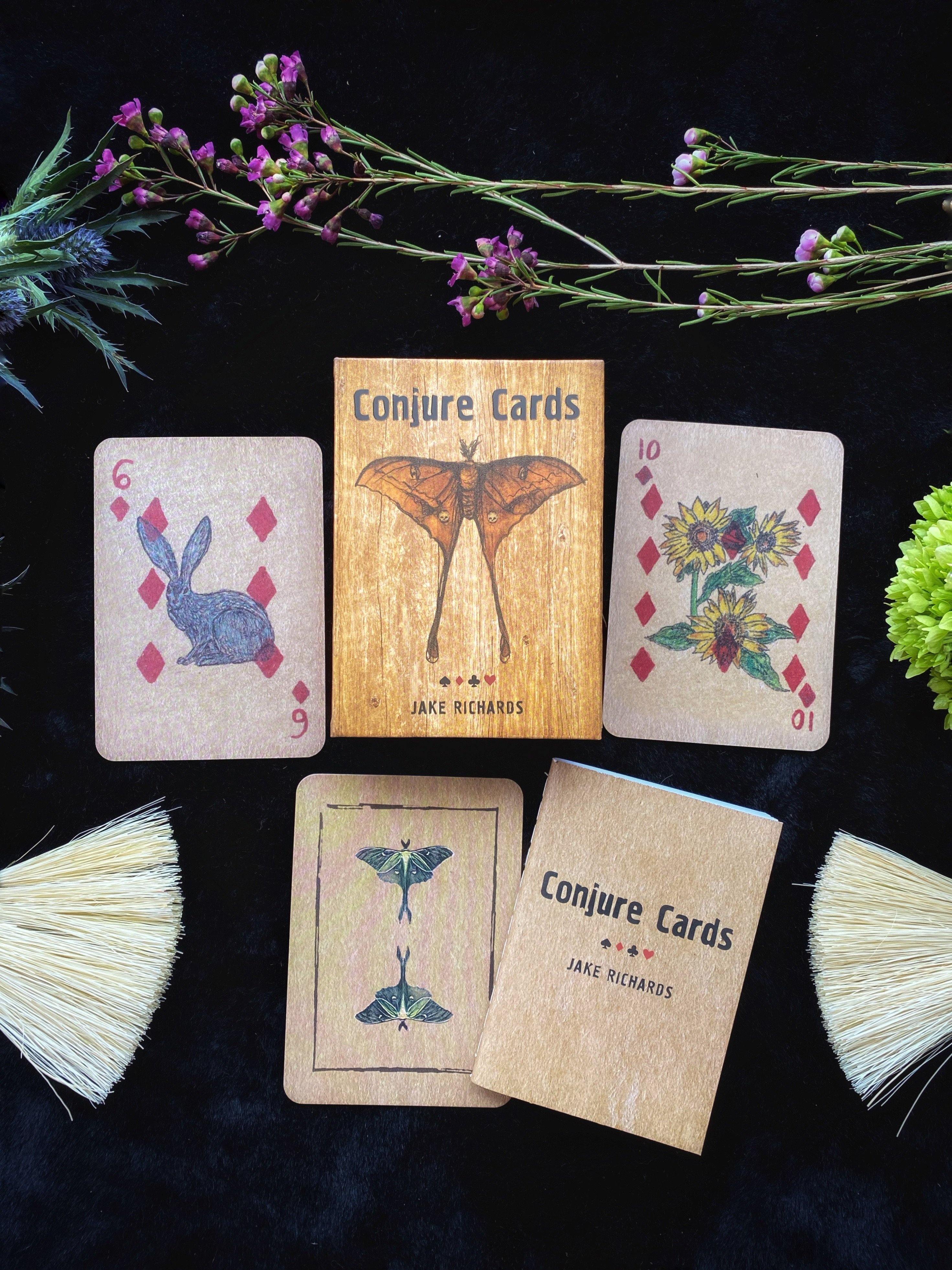 Conjure Cards : Fortune-Telling Cards Deck and Guidebook - qmeb