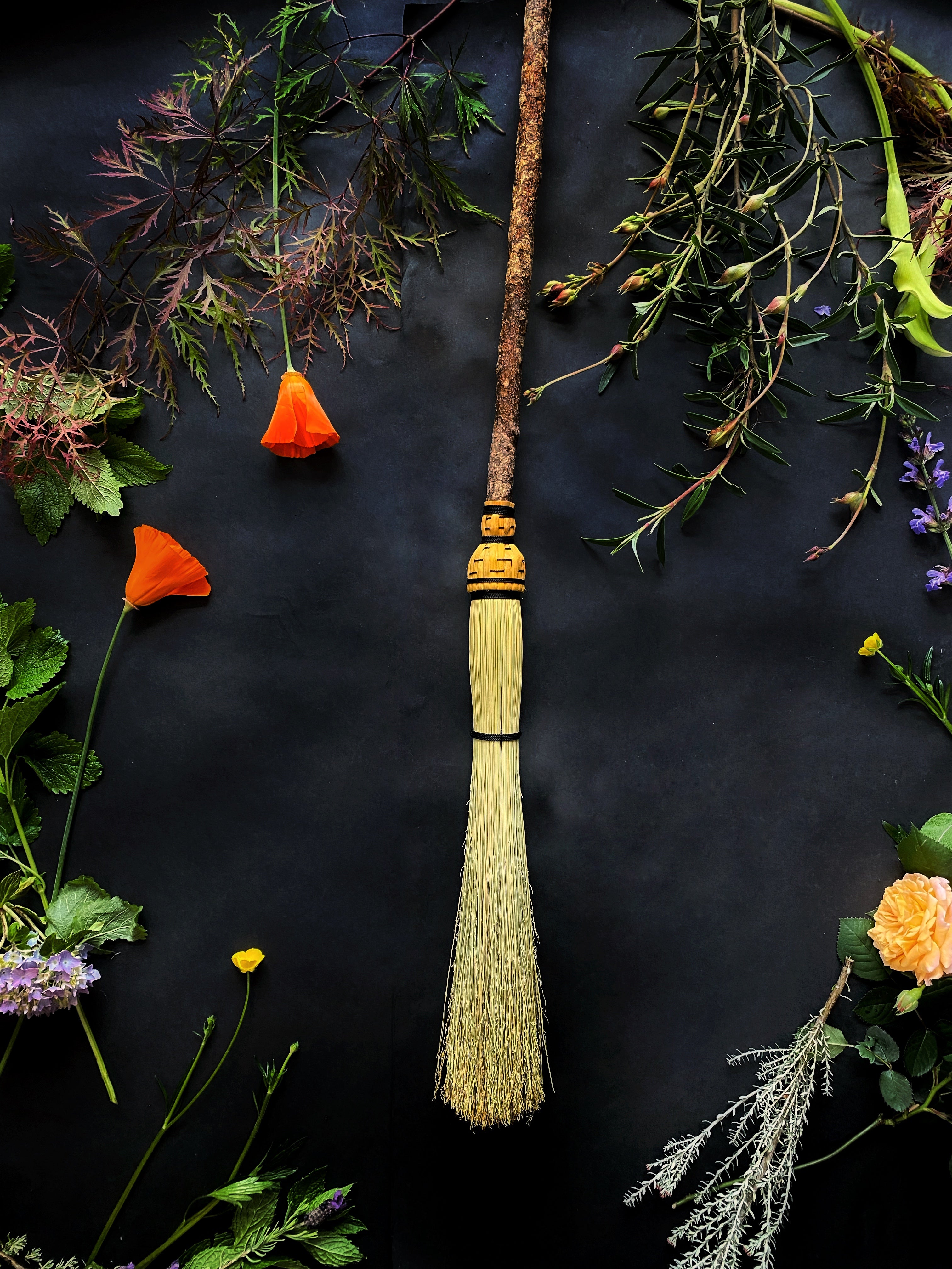 Cobwebber Brooms w/ Woven Top
