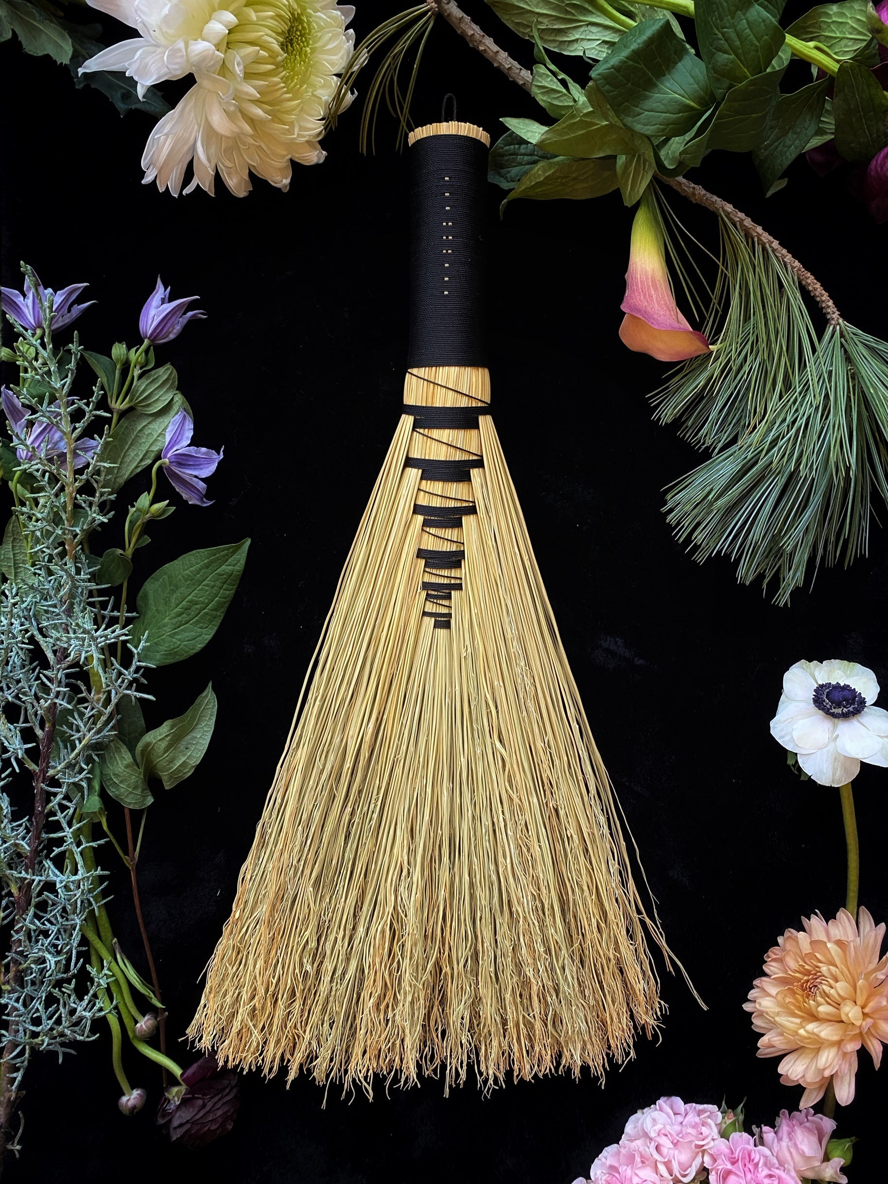 Natural, Specialty, Hawk Tail Brooms - Keven Craft Rituals