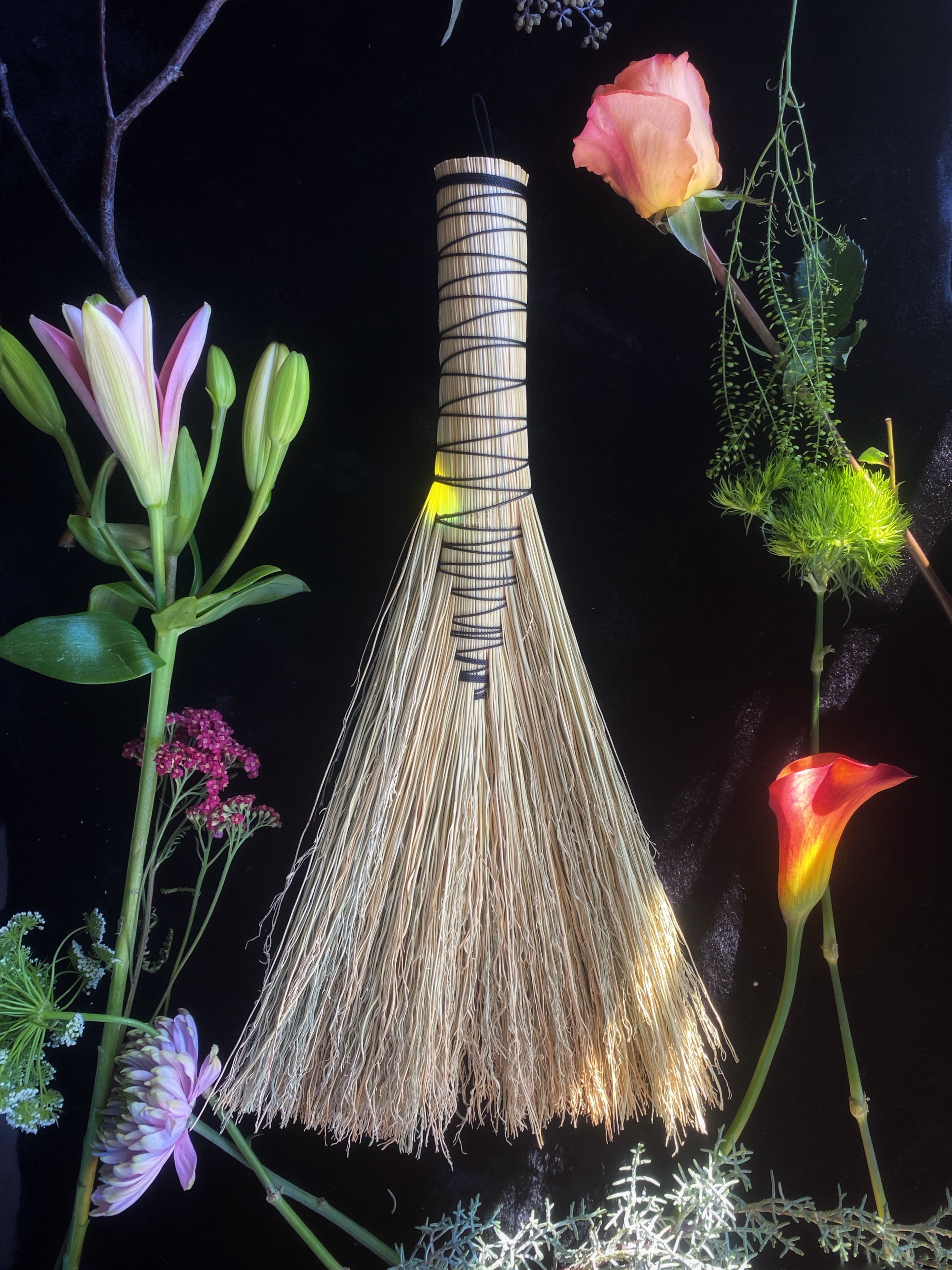 Natural, Specialty, Hawk Tail Brooms - Keven Craft Rituals