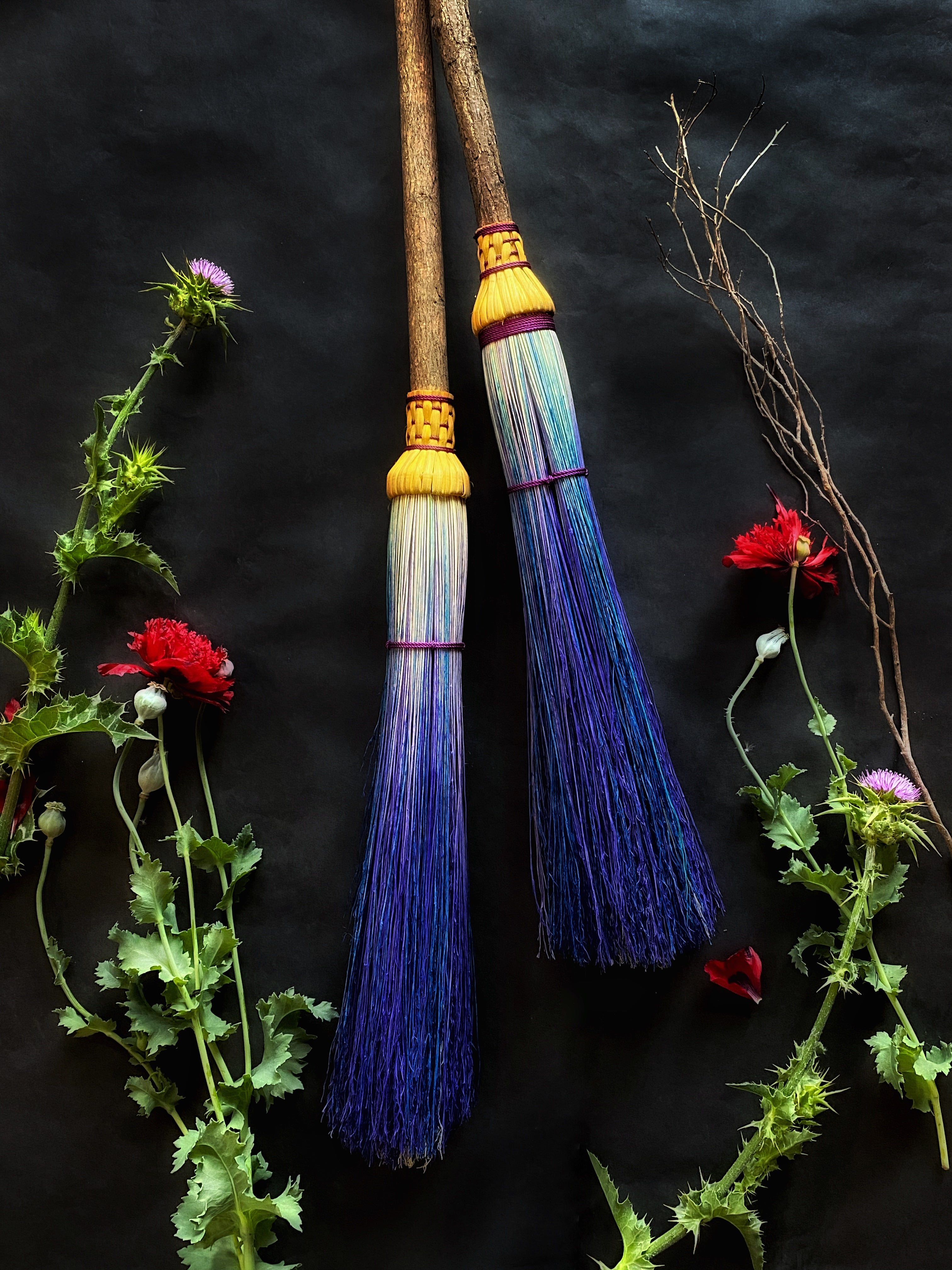 Cobwebber Brooms w/ Woven Top