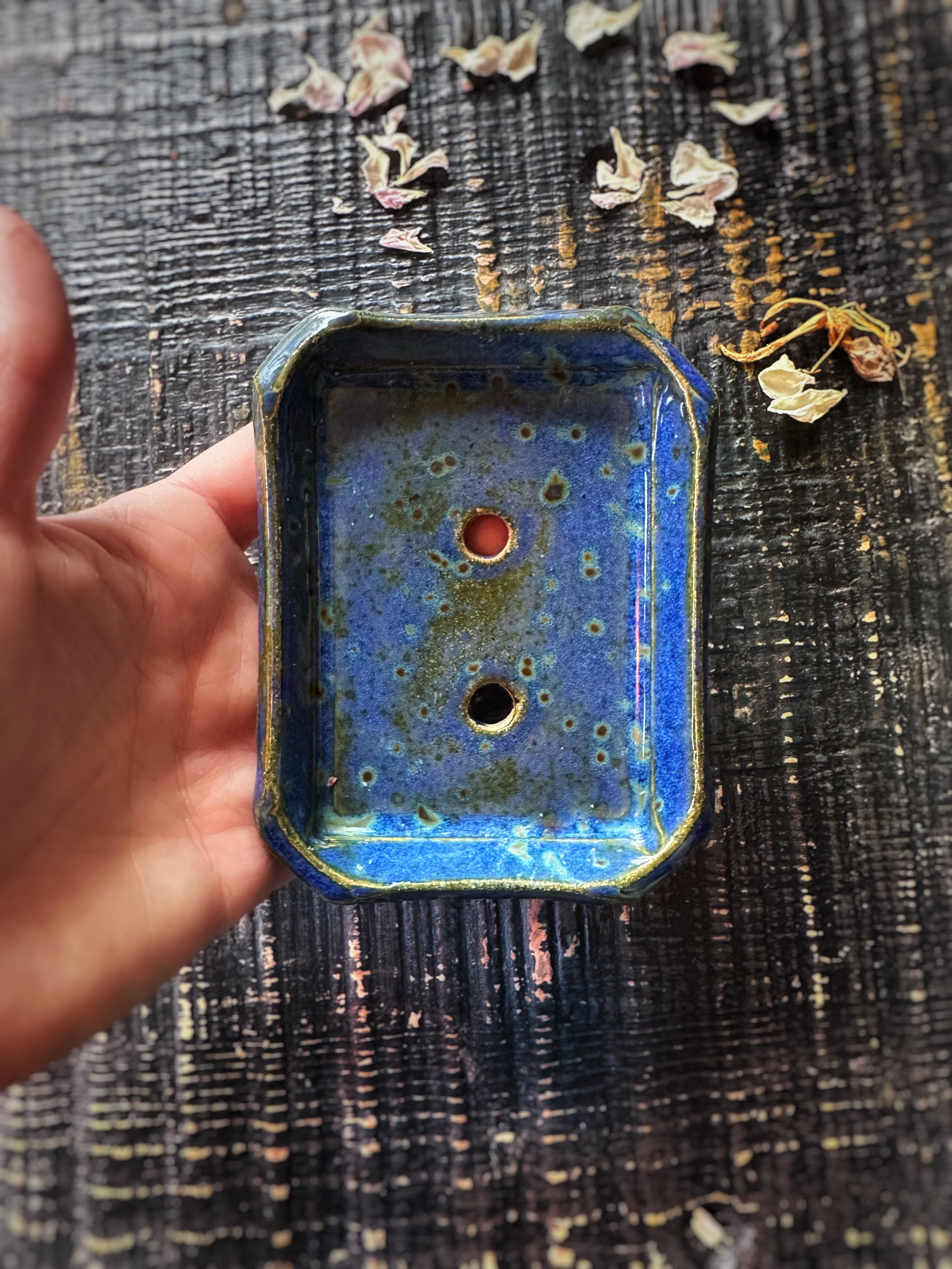 Lapis Blue, Ceramic Soap Dish
