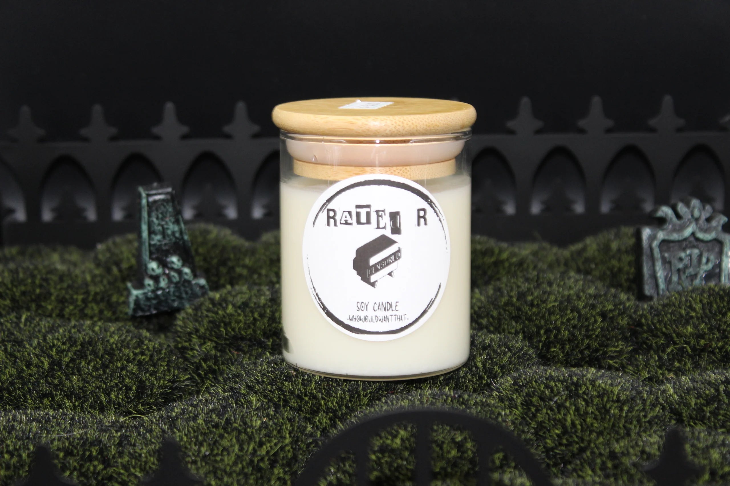 Rated R Candle - 8 oz Scented Soy Candle - Who Would Want That