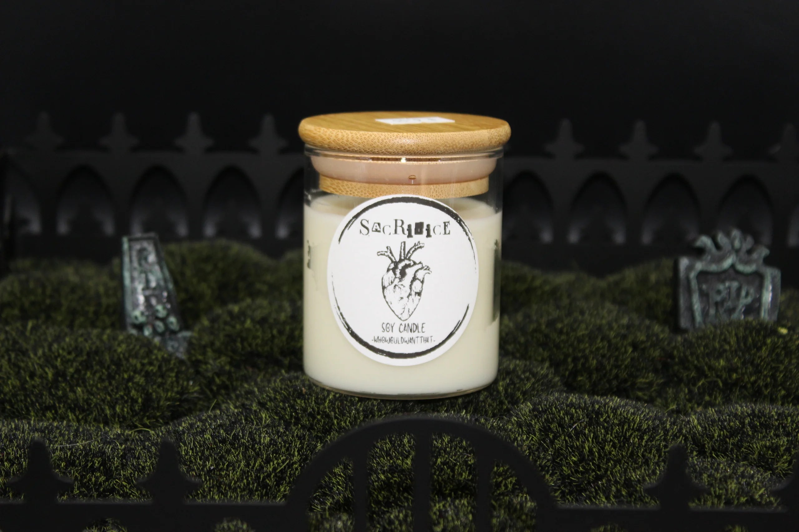 Sacrifice Candle - 8 oz Scented Soy Candle - Who Would Want That
