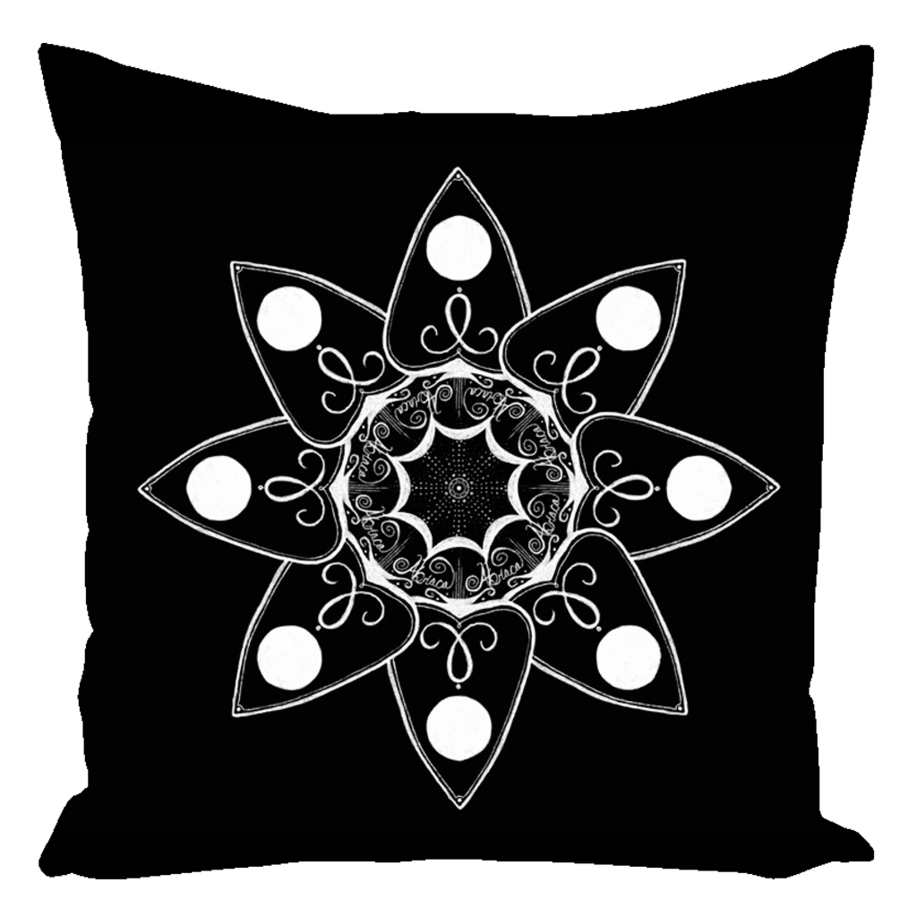 Planchette Floral Throw Pillows (Cotton) - Keven Craft Rituals