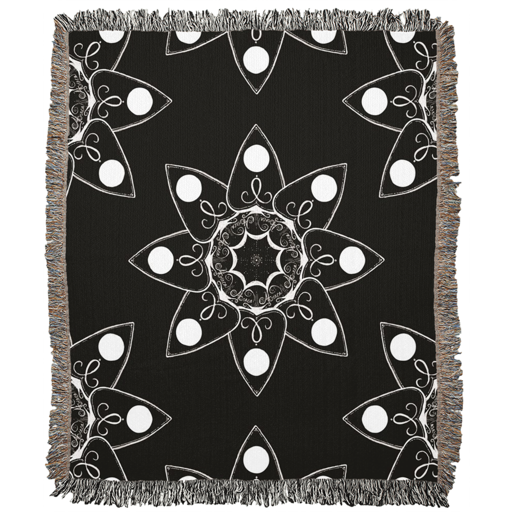Planchette Floral Woven Blanket - Keven Craft Rituals