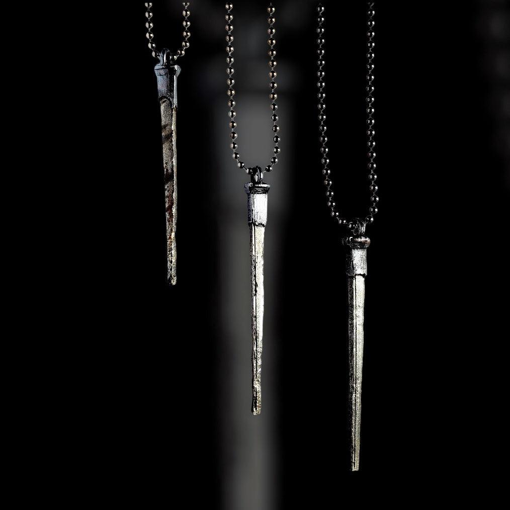 Coffin Nail Necklace - Gunmetal (Arrives Dec 3rd)