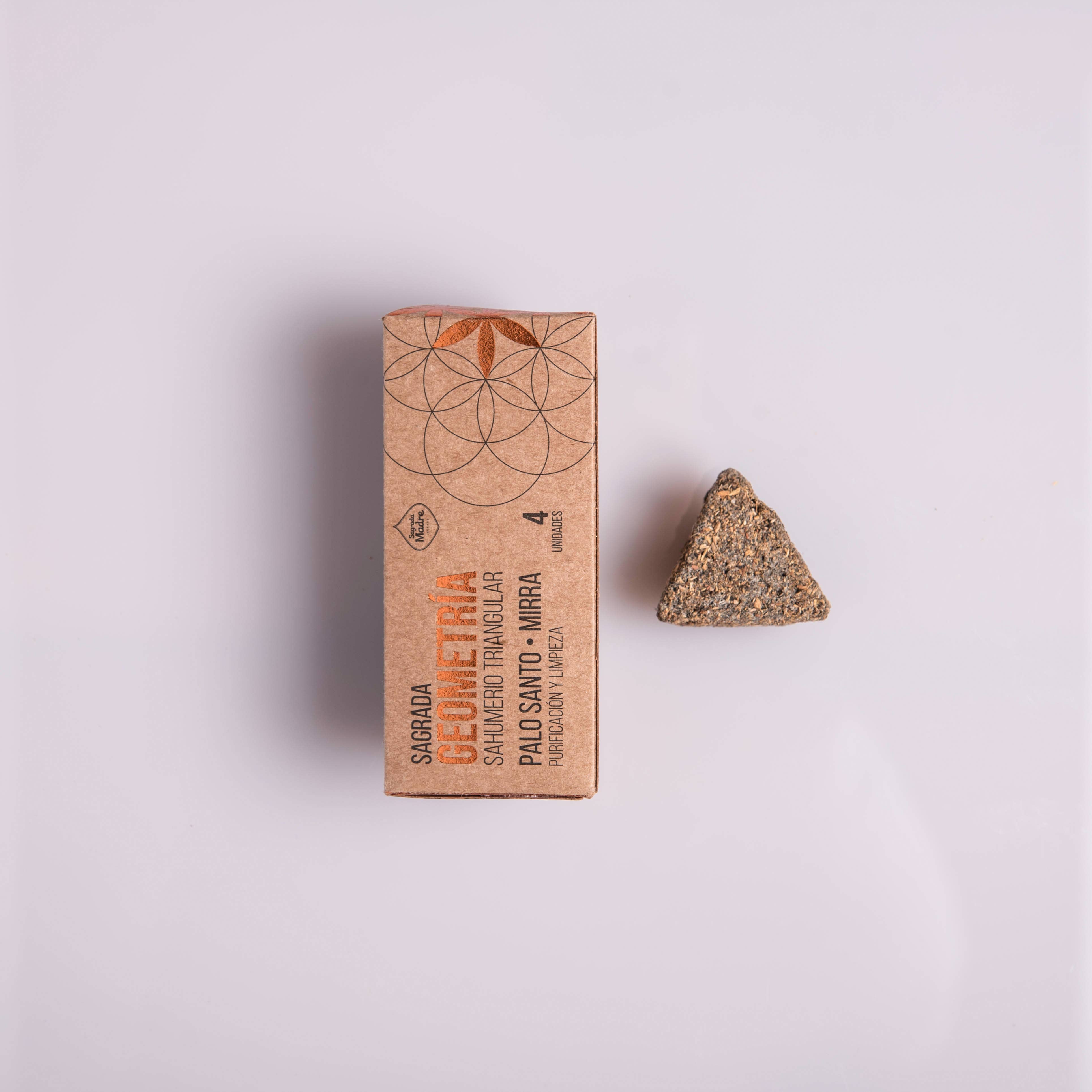 Sacred Geometry Triangular Incense - Amber & Frankincense - By Sagrada Madre