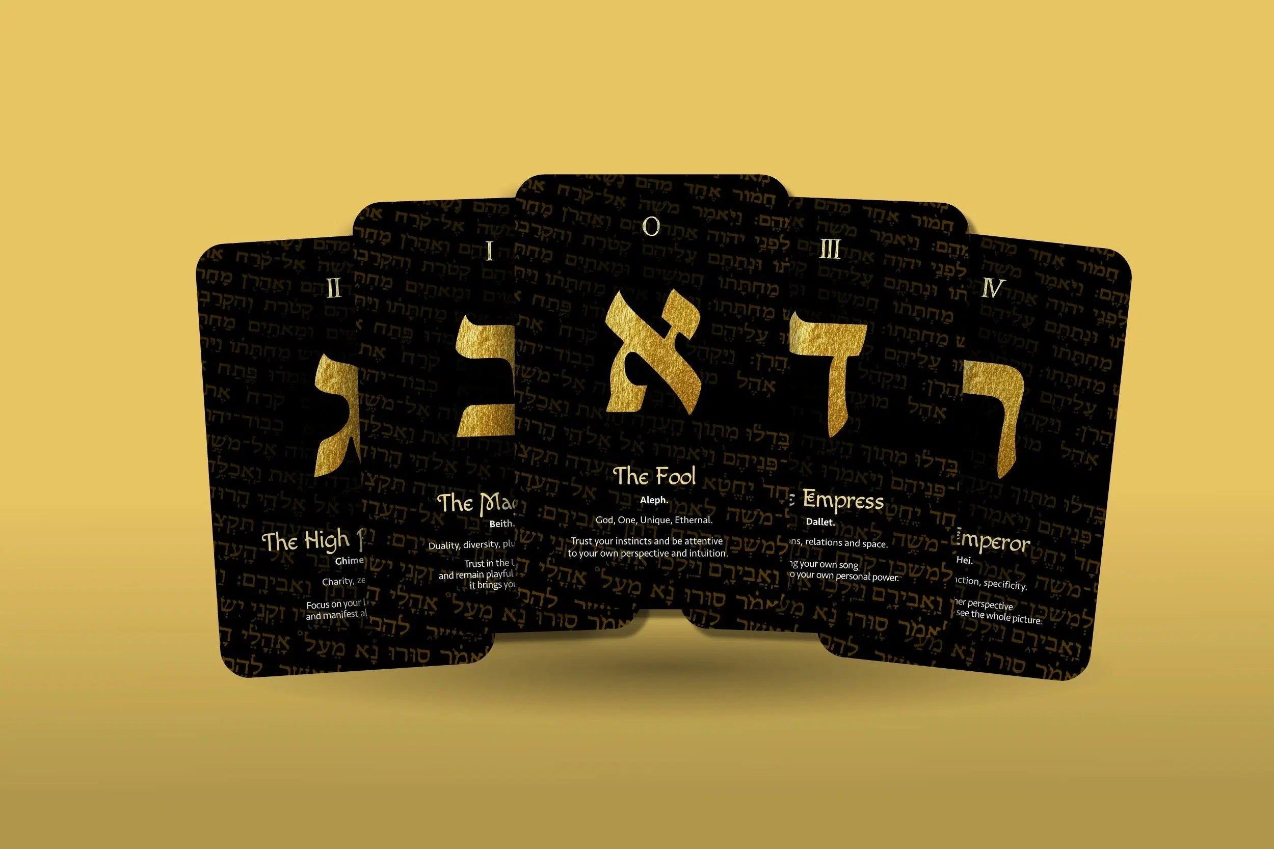 Letters Tarot (Hebrew Alphabet) - Major Arcana