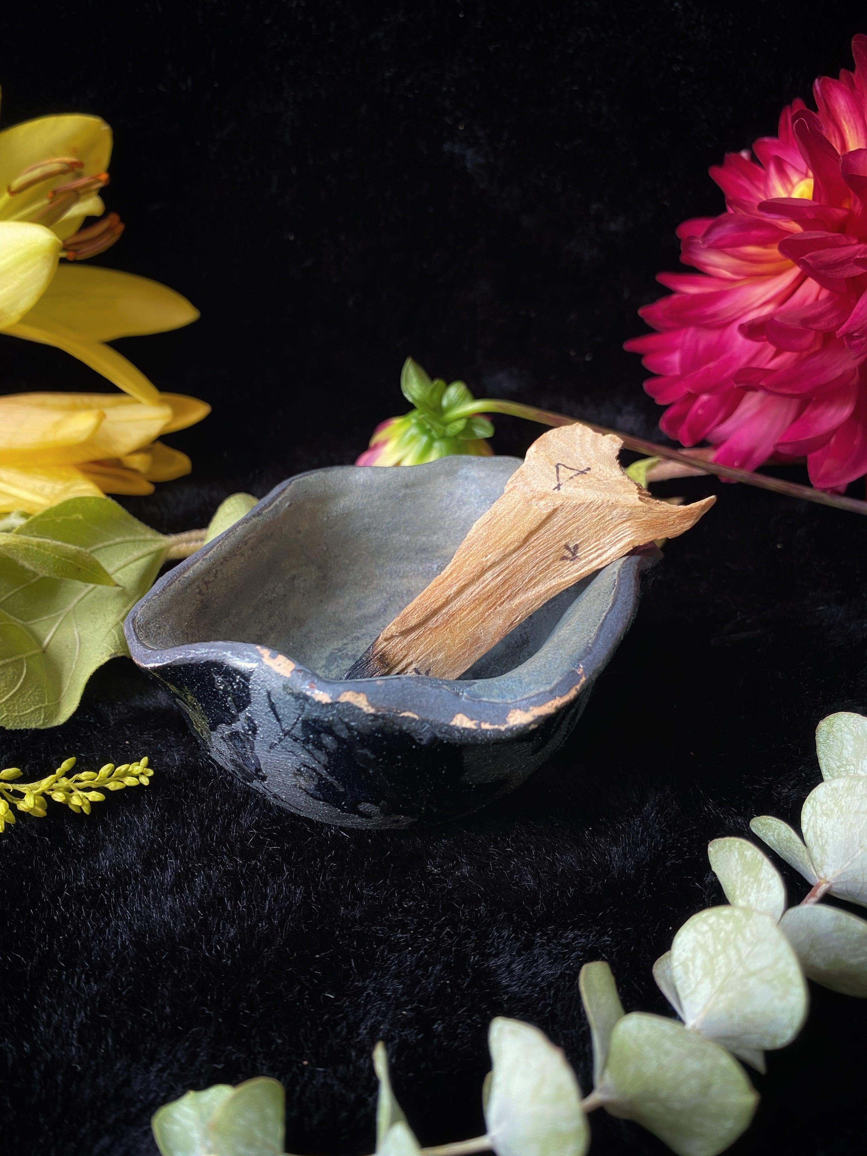 Ceramic Palo Santo or Incense Cone Dishes - Keven Craft Rituals