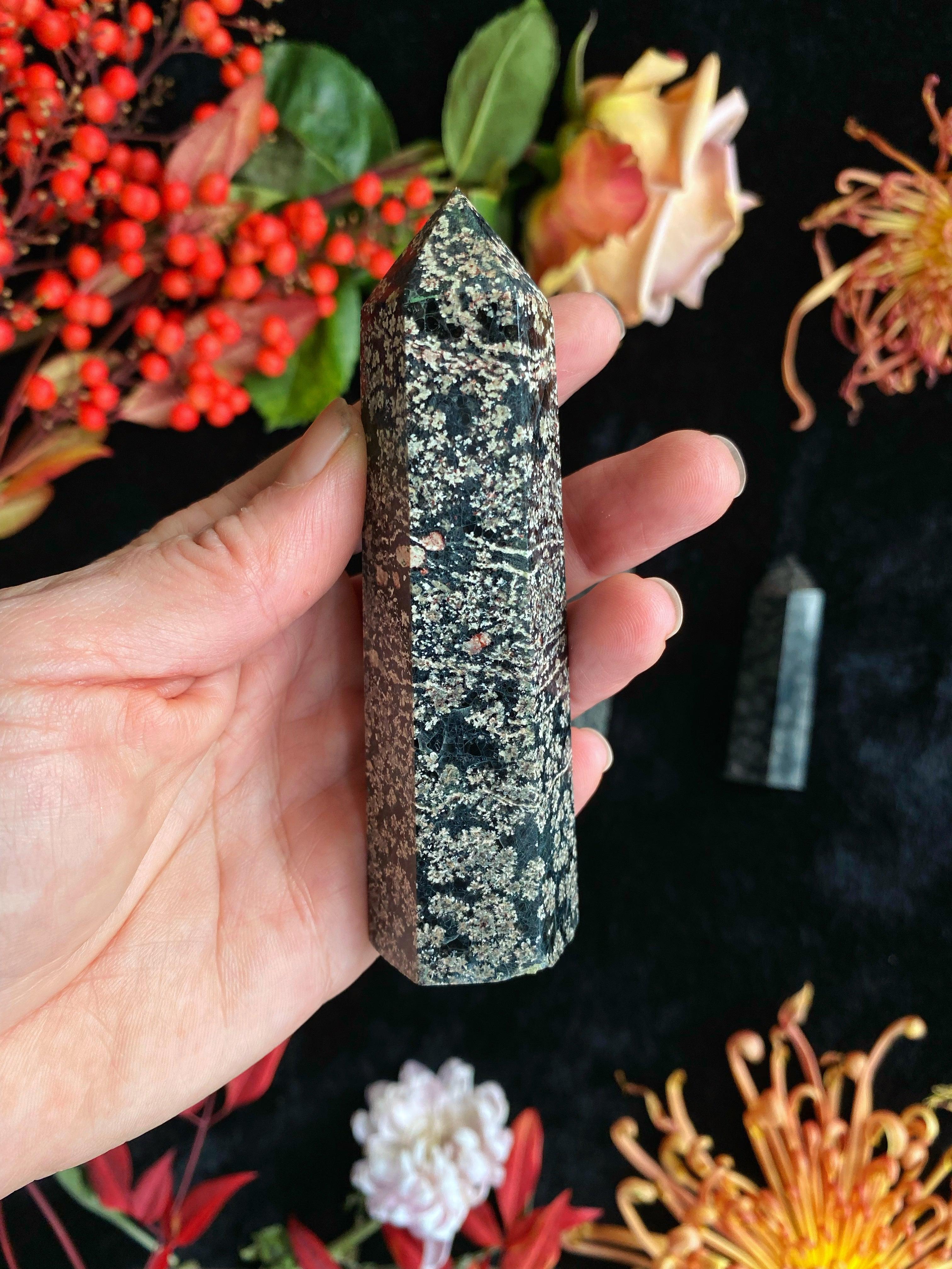 Snowflake Obsidian Towers (Small - Large) - Keven Craft Rituals