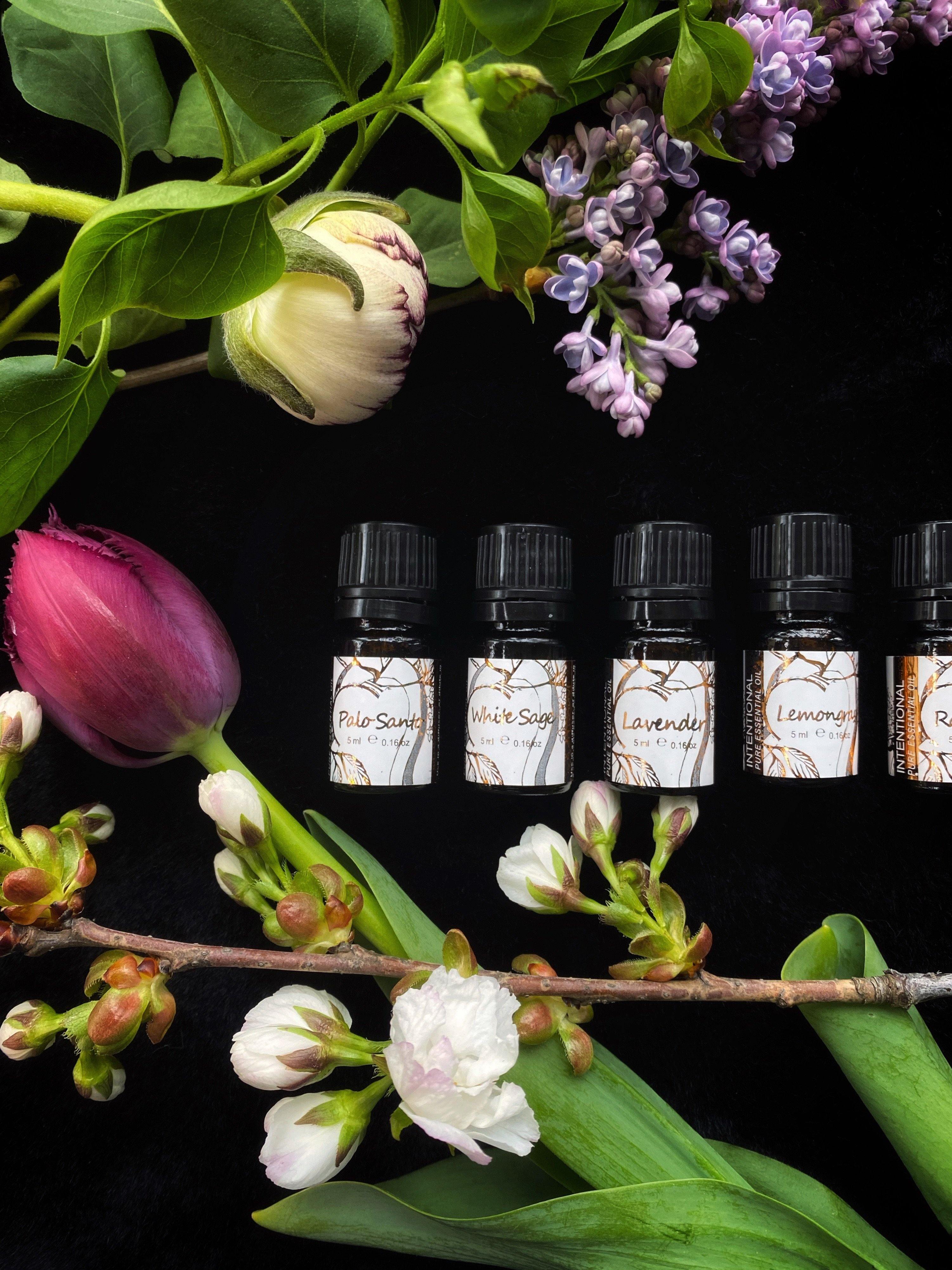 Intentional Essential Oils (Pure) - For Diffusers, Anointing, & Spellwork - qmeb