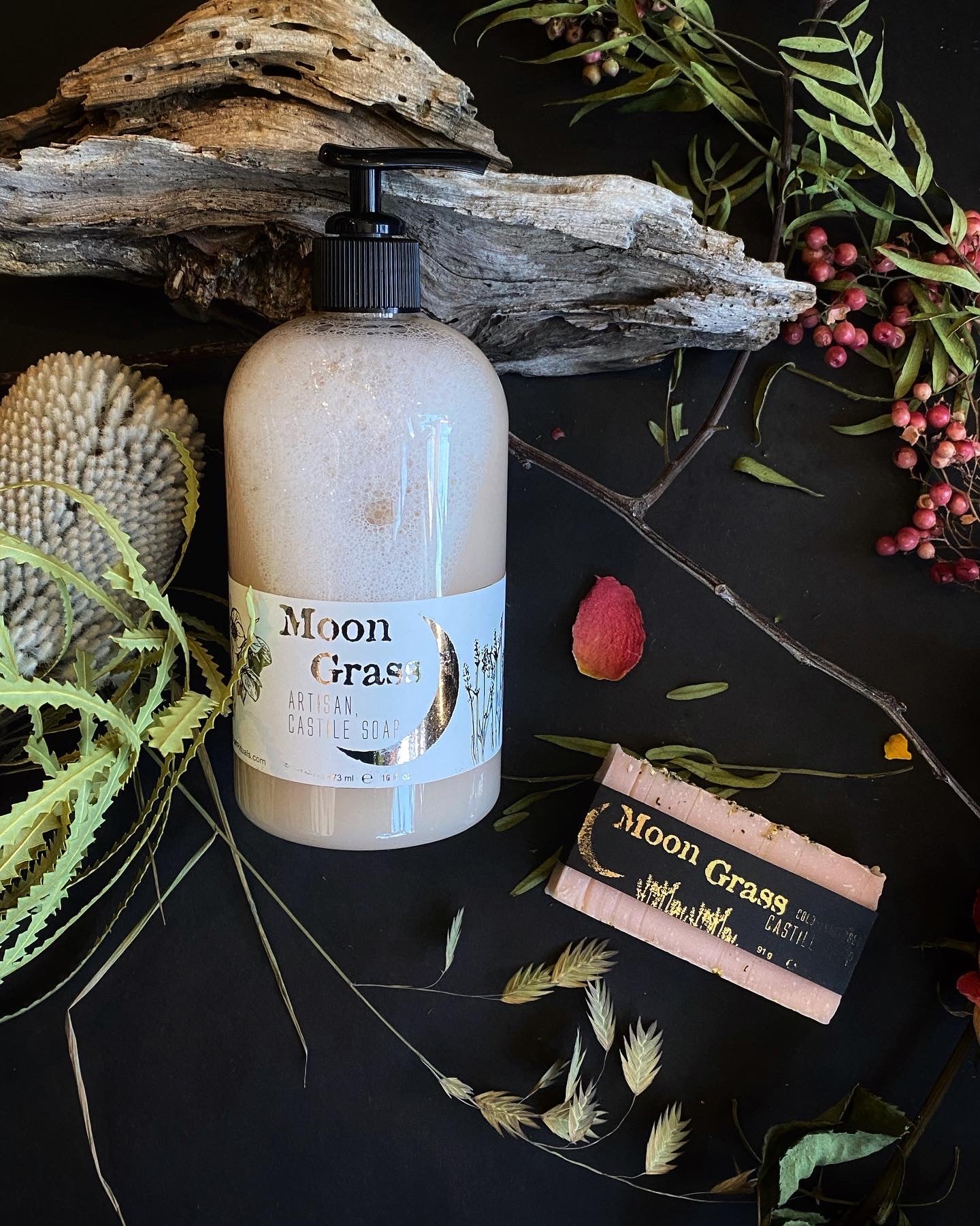 Moon Grass - Artisan, Superfatted, Cold- Processed Castile Soap for the Face and Body
