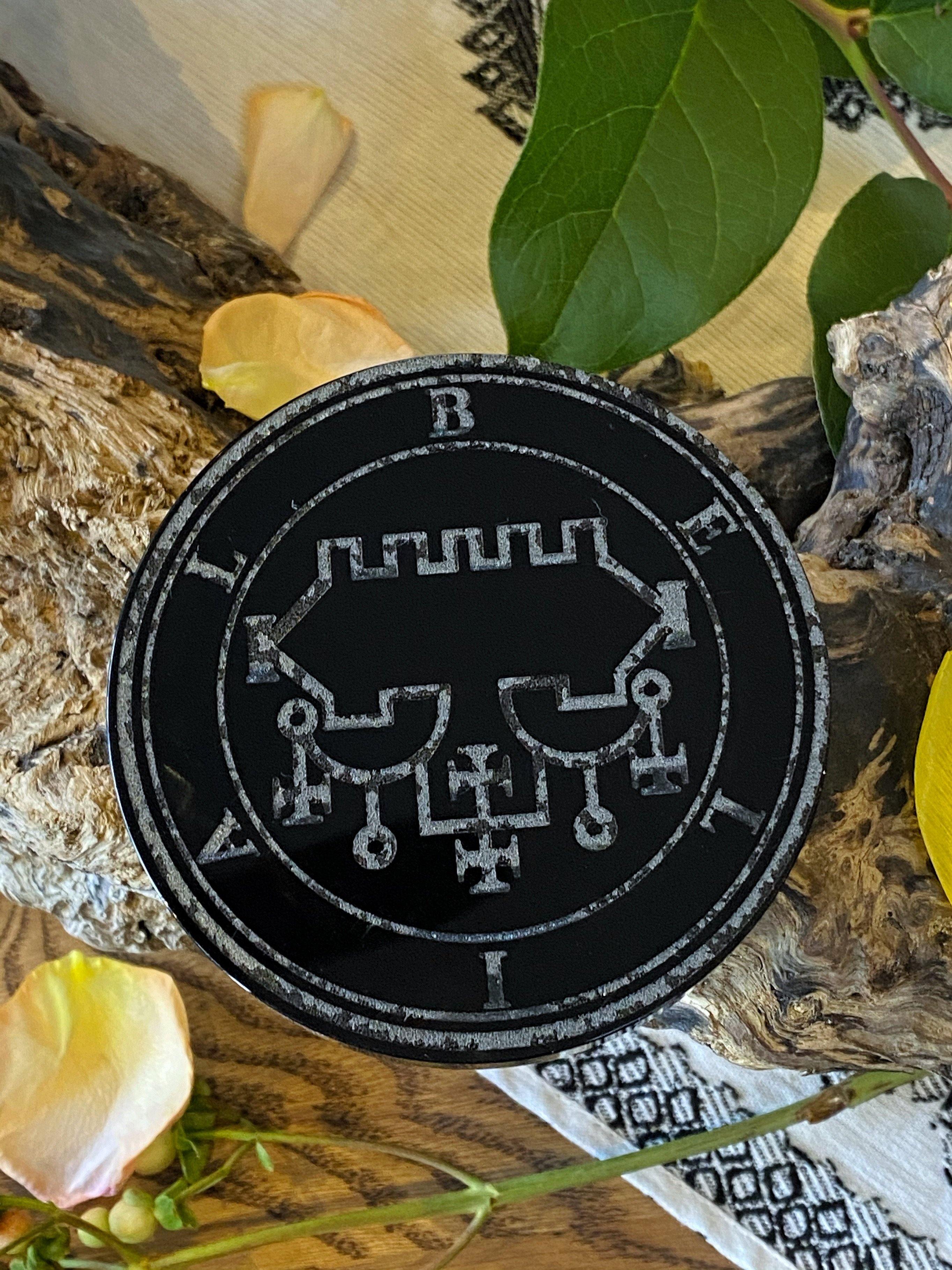 Custom Etched Obsidian Scrying Mirror - Keven Craft Rituals