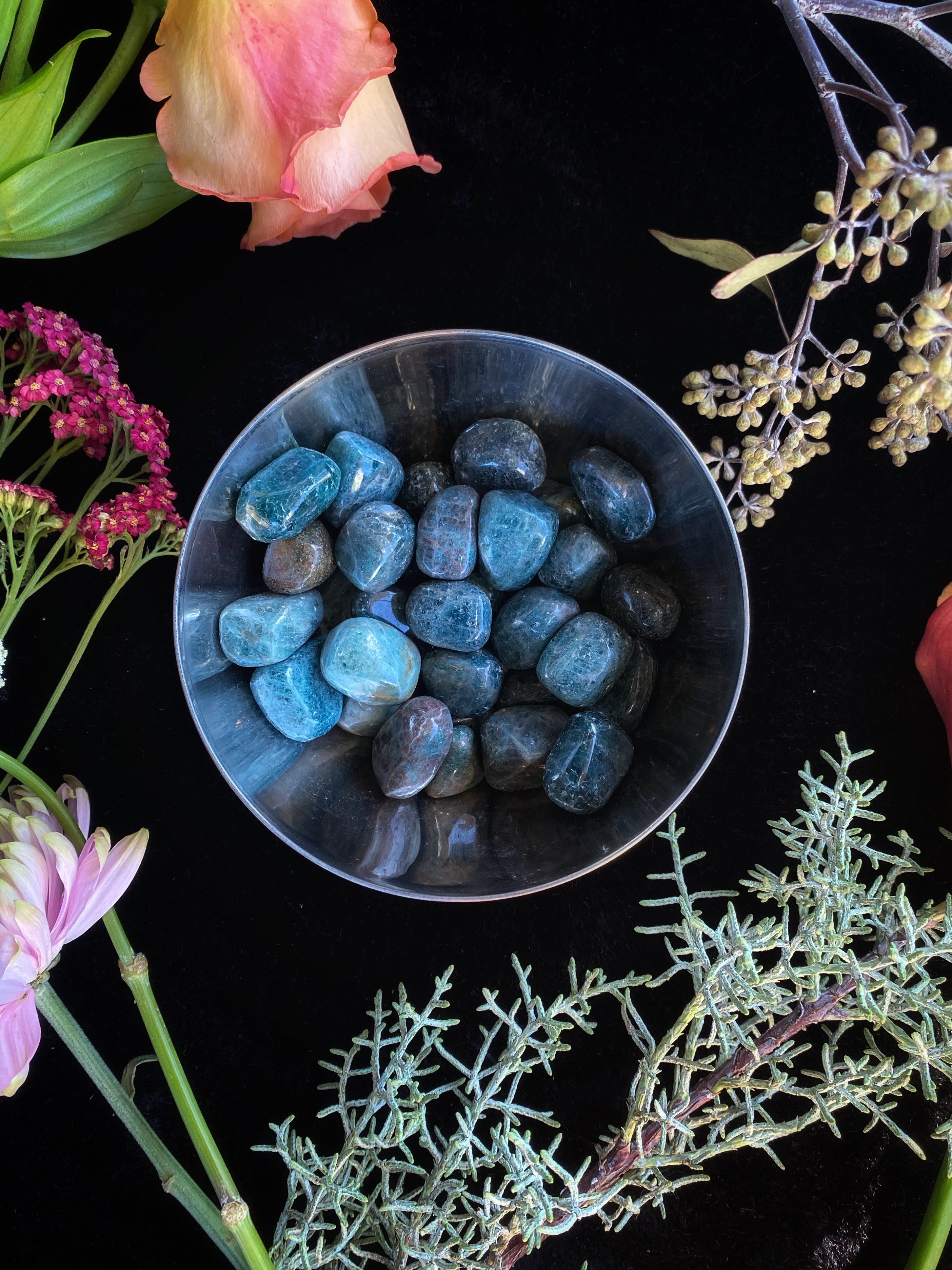 Tumbled Blue Apatite - Keven Craft Rituals