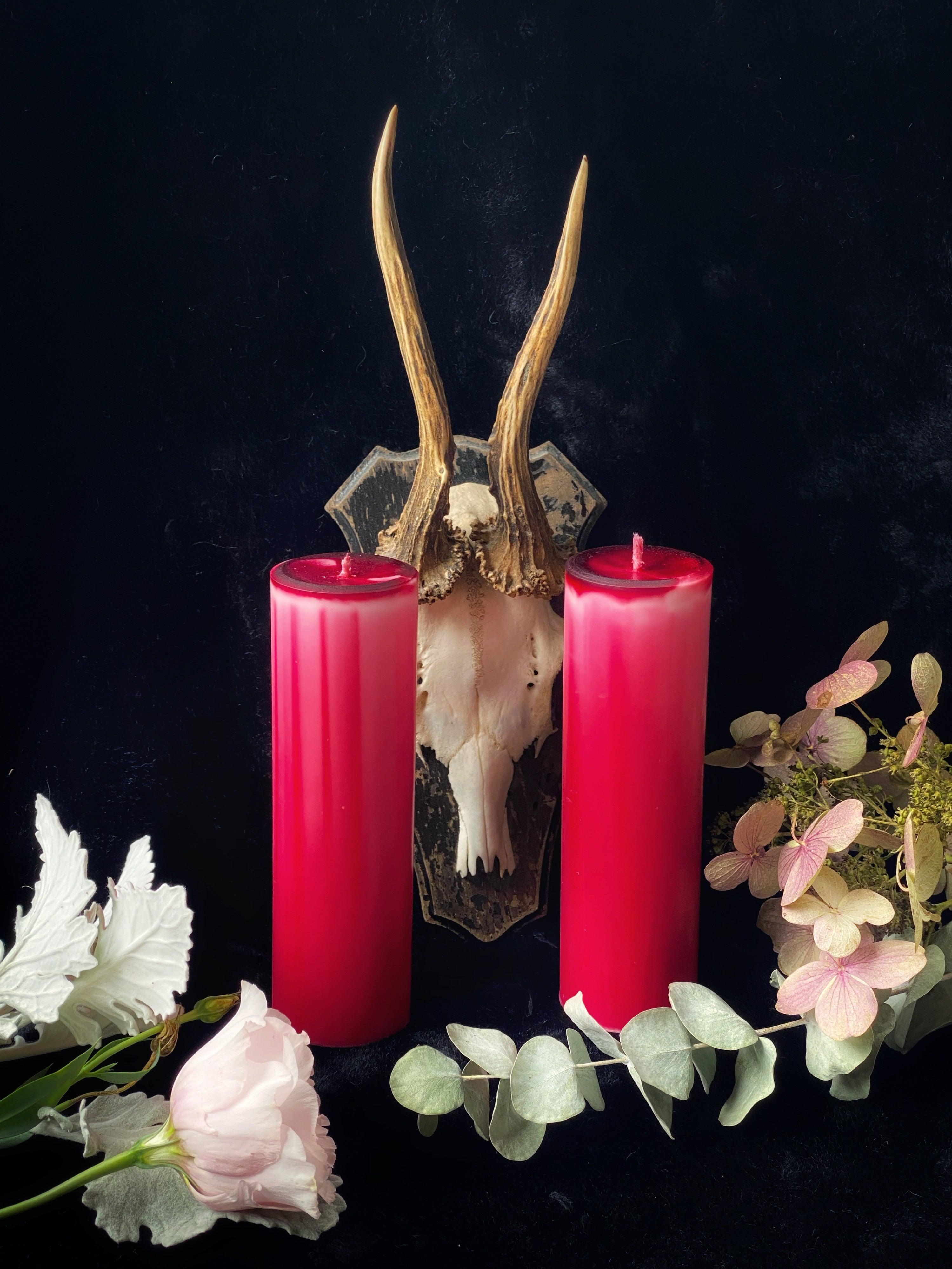 Sacred Spirit Pillar Candles - Vegan Soy - qmeb
