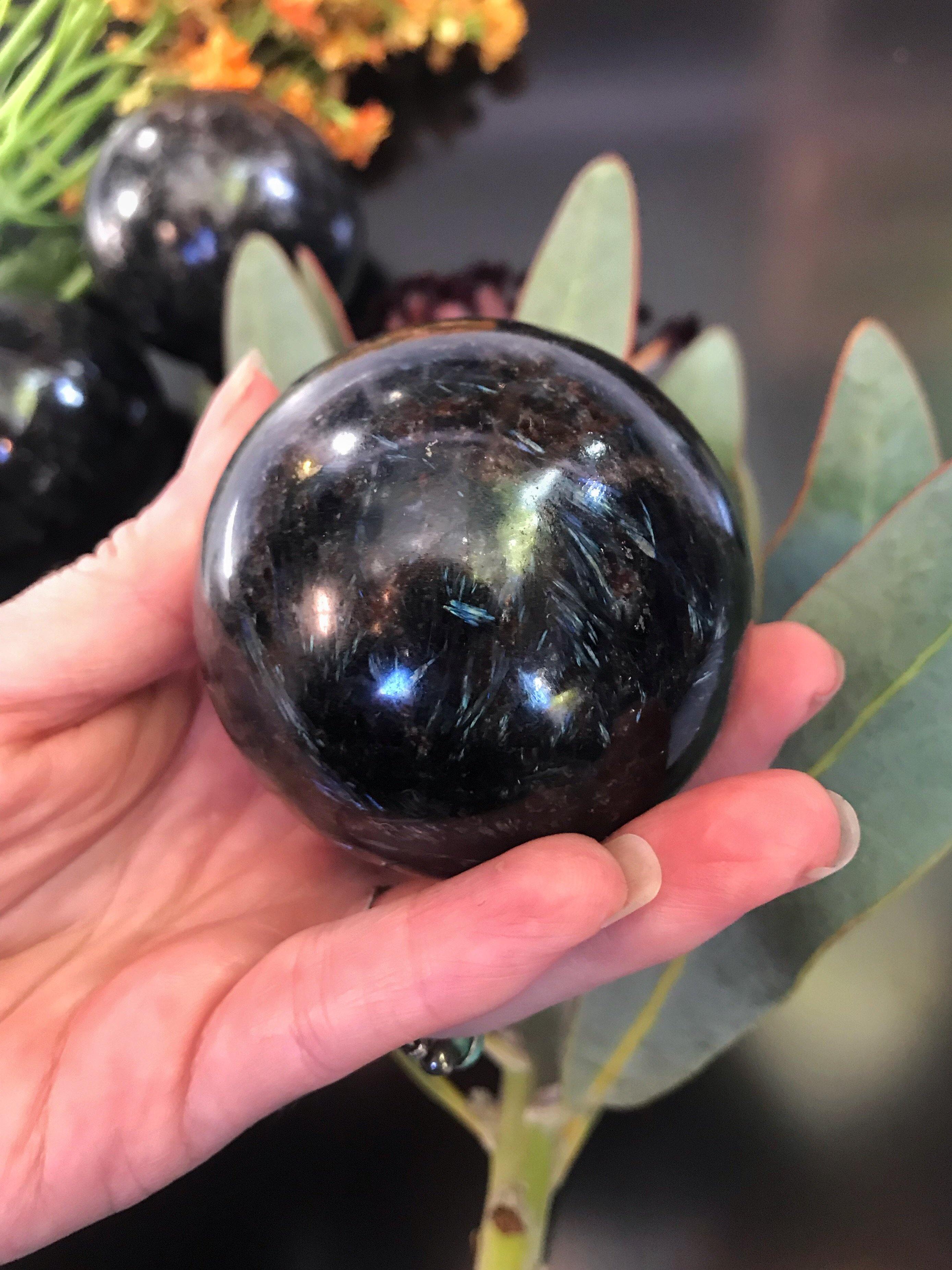 Astrophyllite Solid Crystal Ball - Keven Craft Rituals
