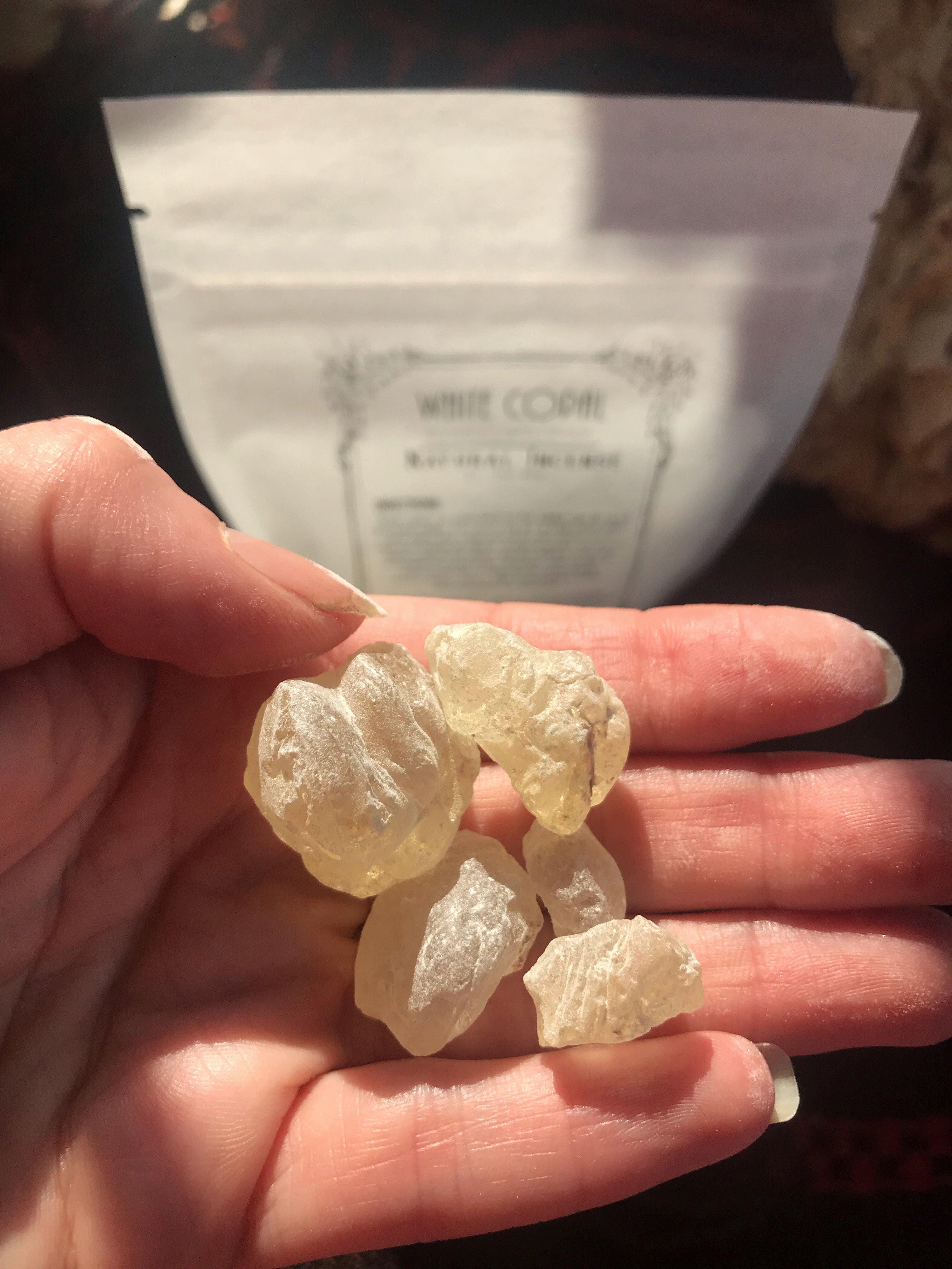 White Copal (Mexico) Resin - For Incense, Spells, and Potions - Keven Craft Rituals