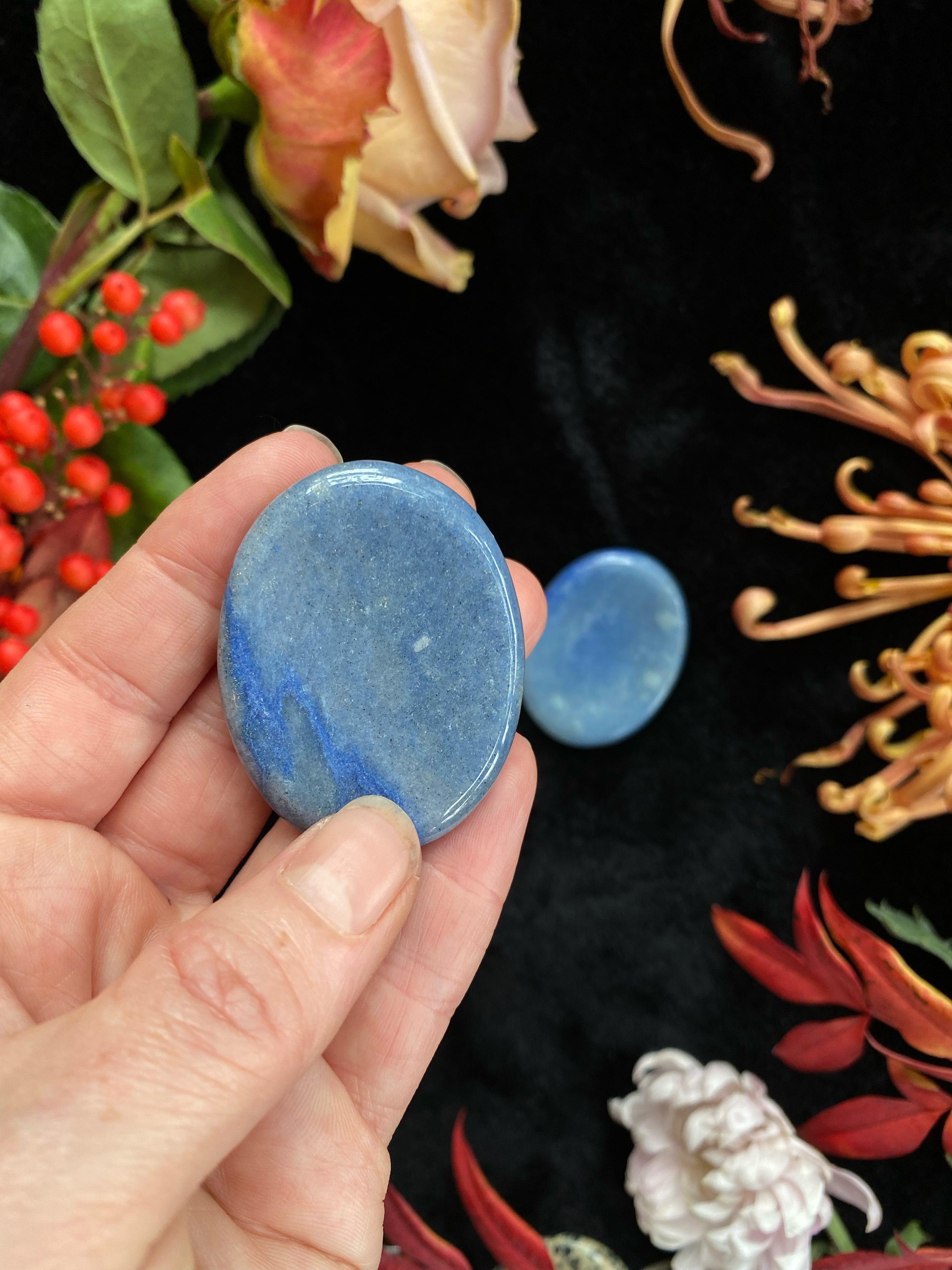 Worry Stone - Polished Crystal (Various) w/ Thumb Indention - Keven Craft Rituals