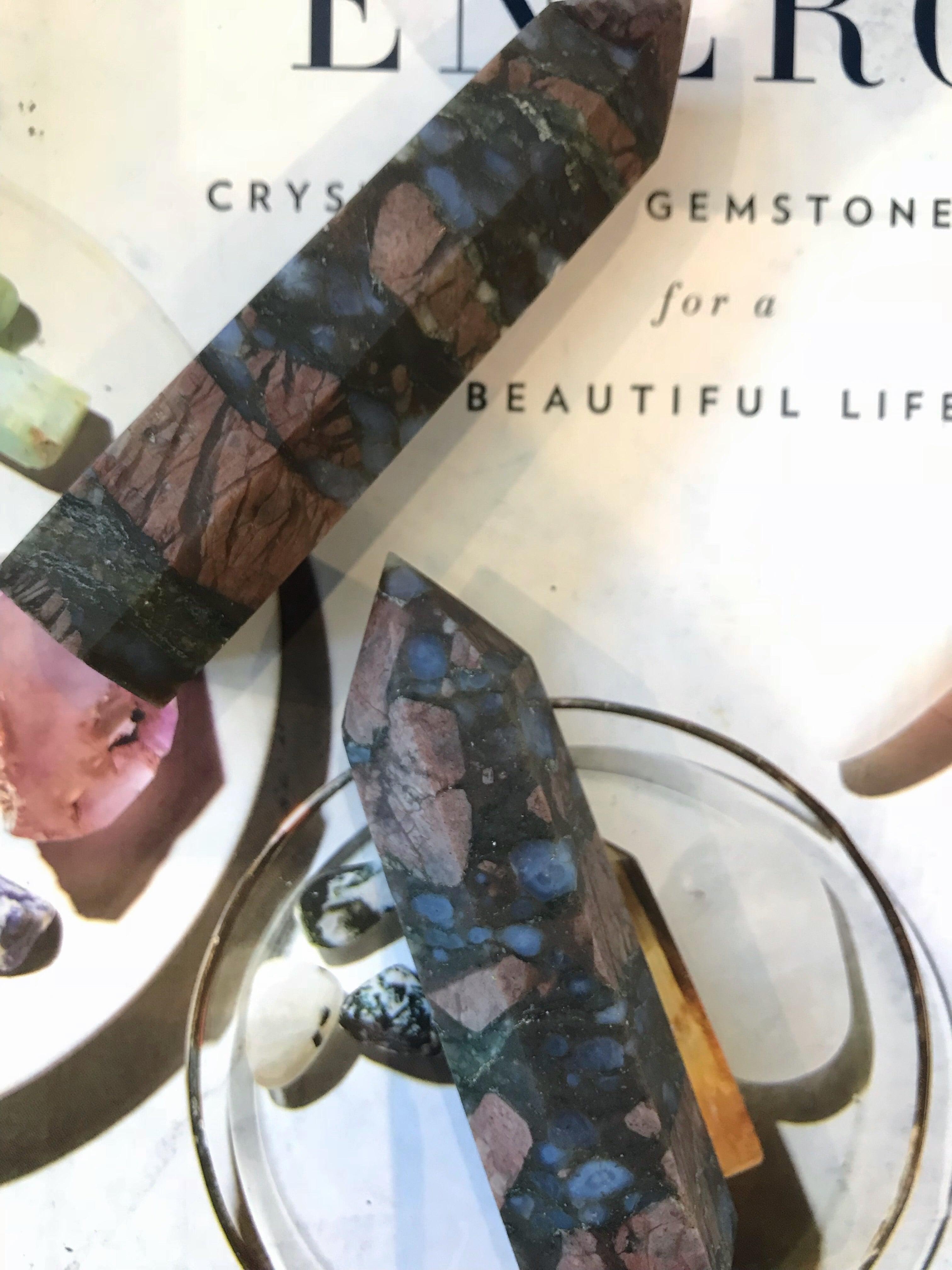 Crystals - Que Sera Stone Wand (Llanite) - Keven Craft Rituals