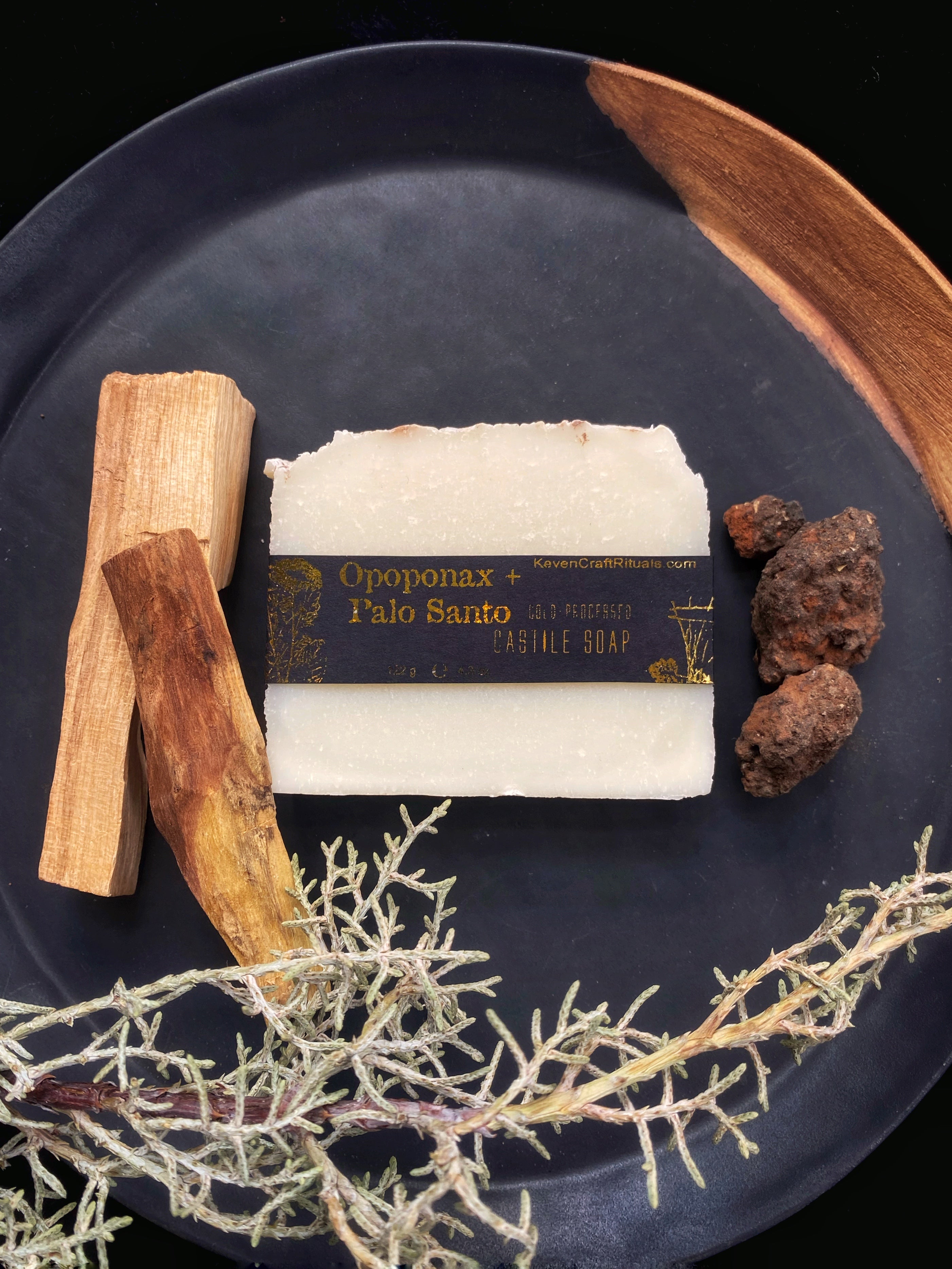 Opoponax + Palo Santo - Artisan, Superfatted, Cold- Processed Castile Soap for the Face and Body