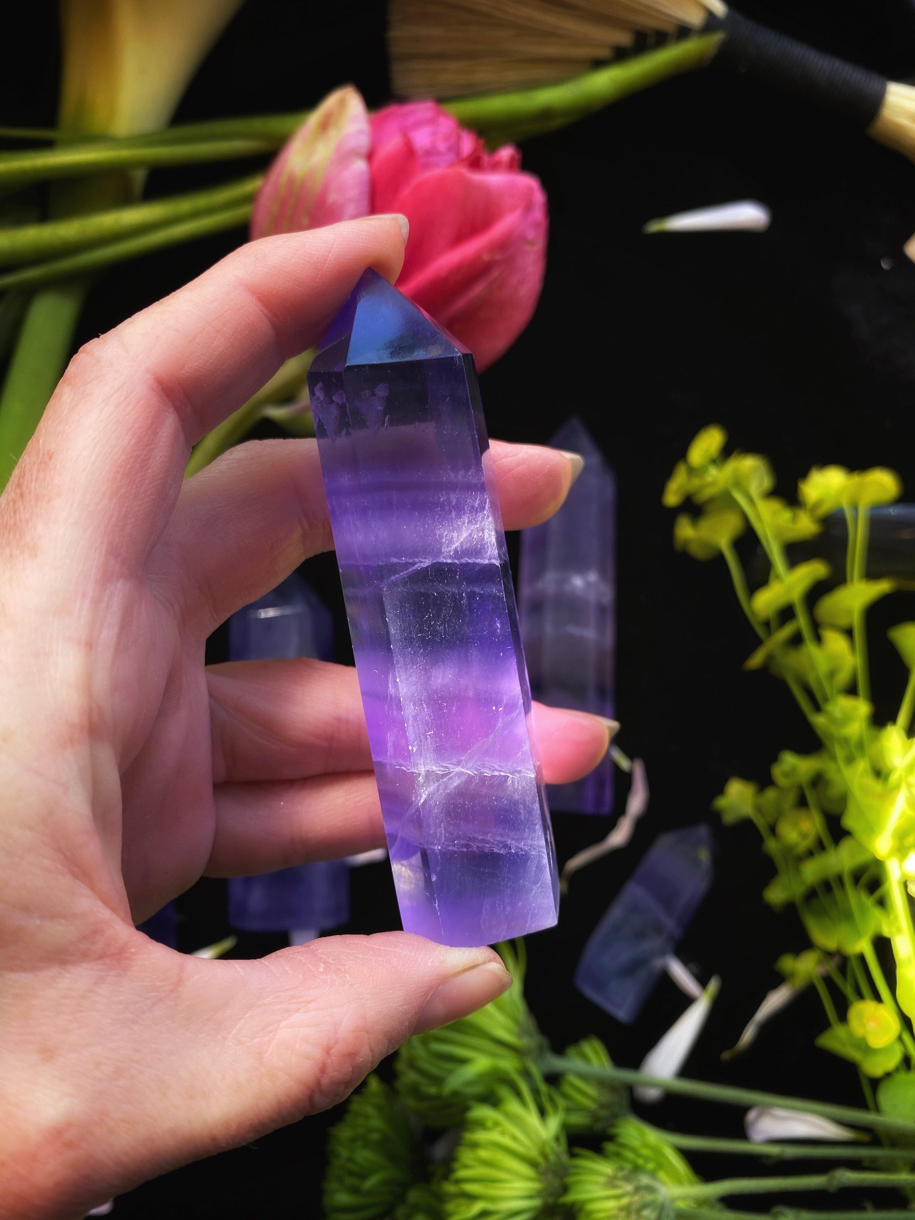 Purple Fluorite Wands - qmeb
