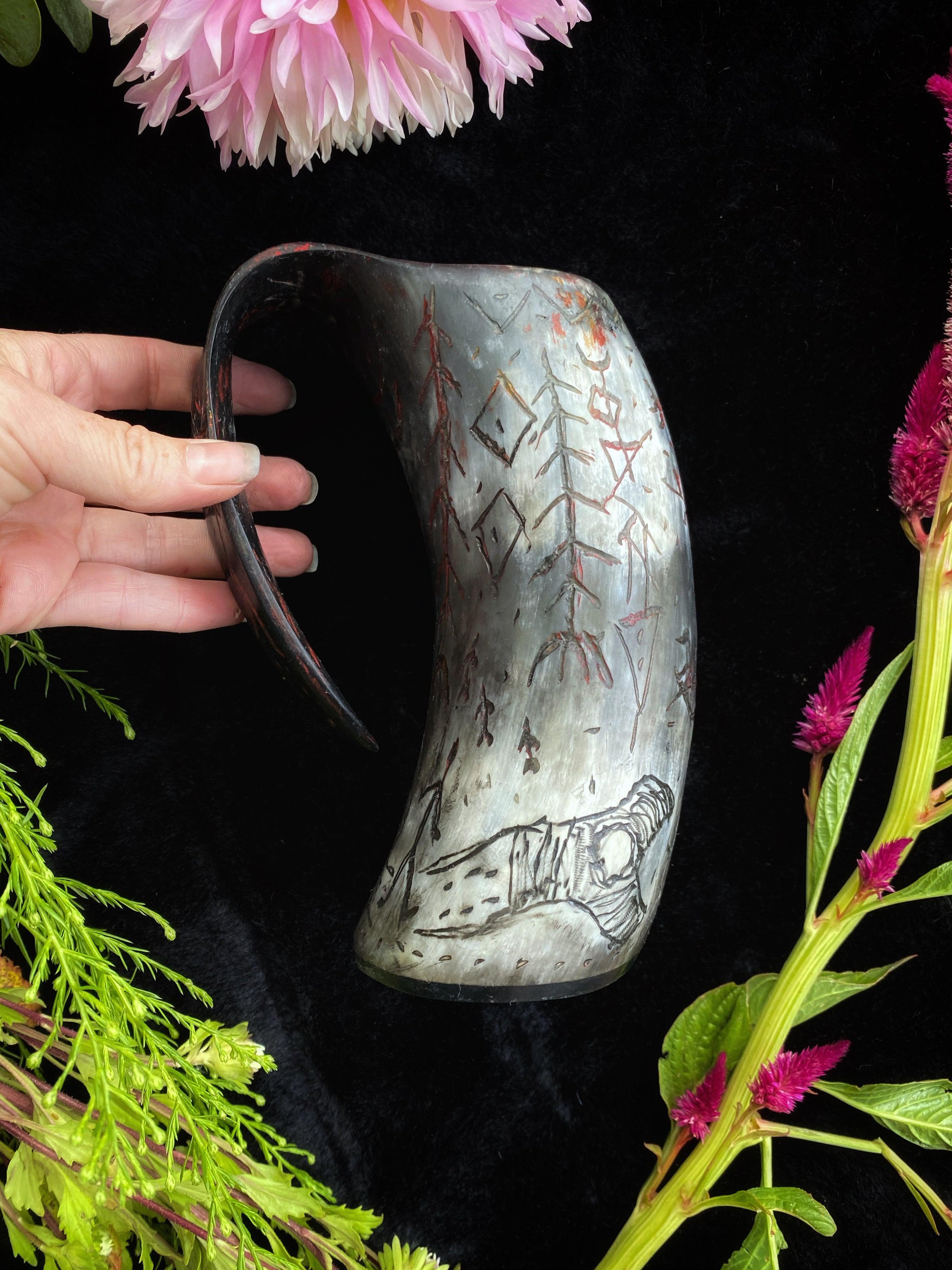 Horn Ritual Mugs - 18 oz - Keven Craft Rituals